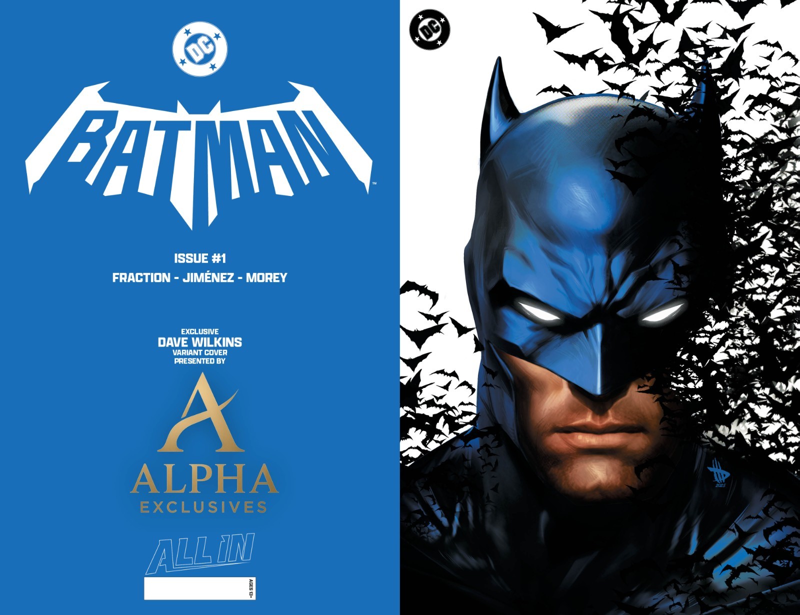 BATMAN #1 - DAVE WILKINS EXCLUSIVE VIRGIN VARIANT - Lmtd to 1000