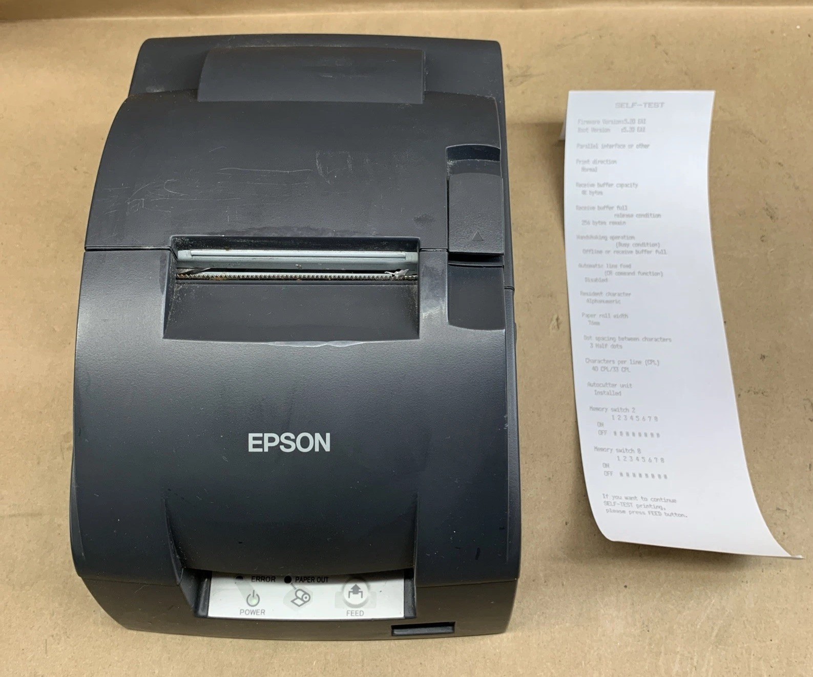 Epson TM-U220B M188B Point Of Sale Kitchen Receipt Printer Ethernet - TESTED