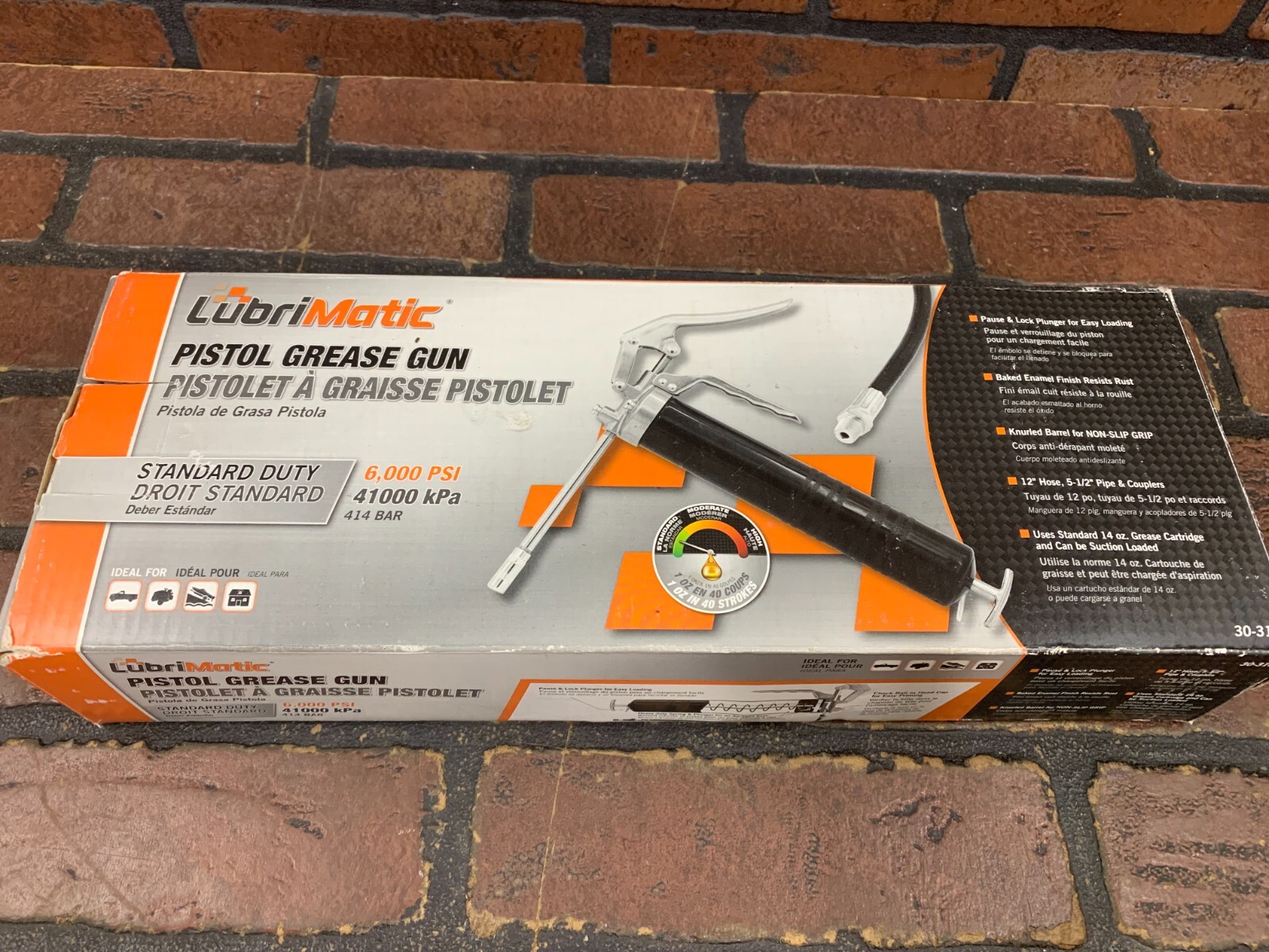 LubriMatic 2-Way Pistol Grease Gun 14 oz. 6000PSI