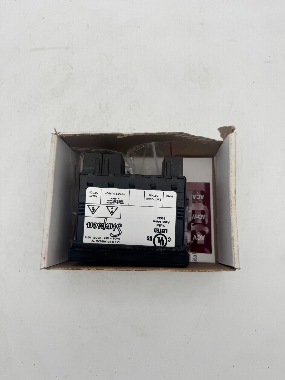 Simpson H335171021 Hawk 3 Digital Panel Meter/Controller (New! Open Box)