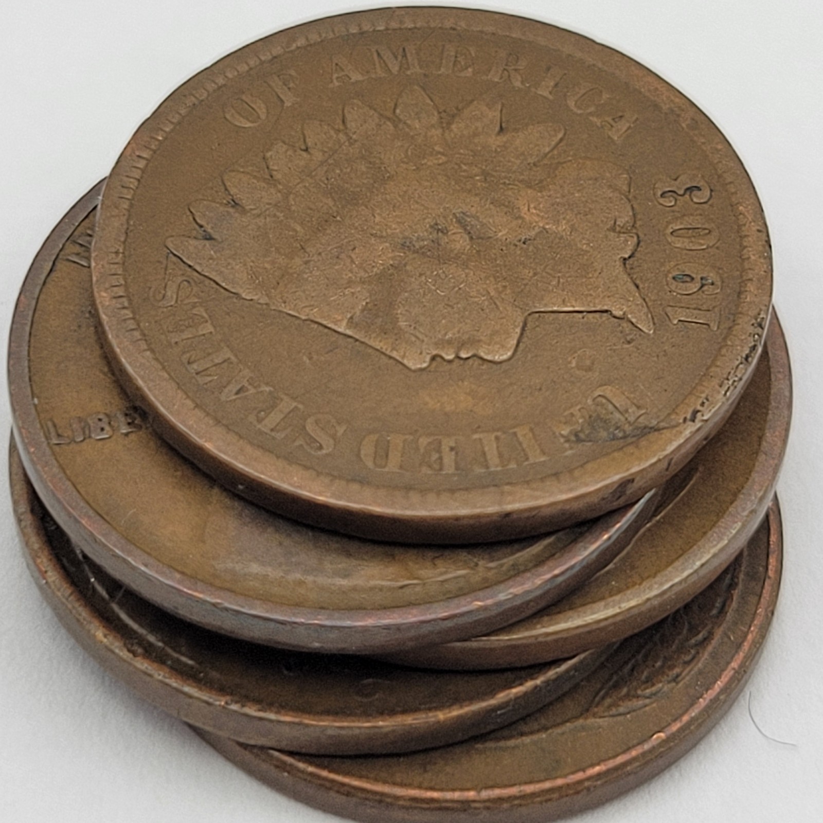 1 Indian & 4 Wheats / 1903, 1920, 1936-D, 1946-S & 1951-S / You Buy What You See