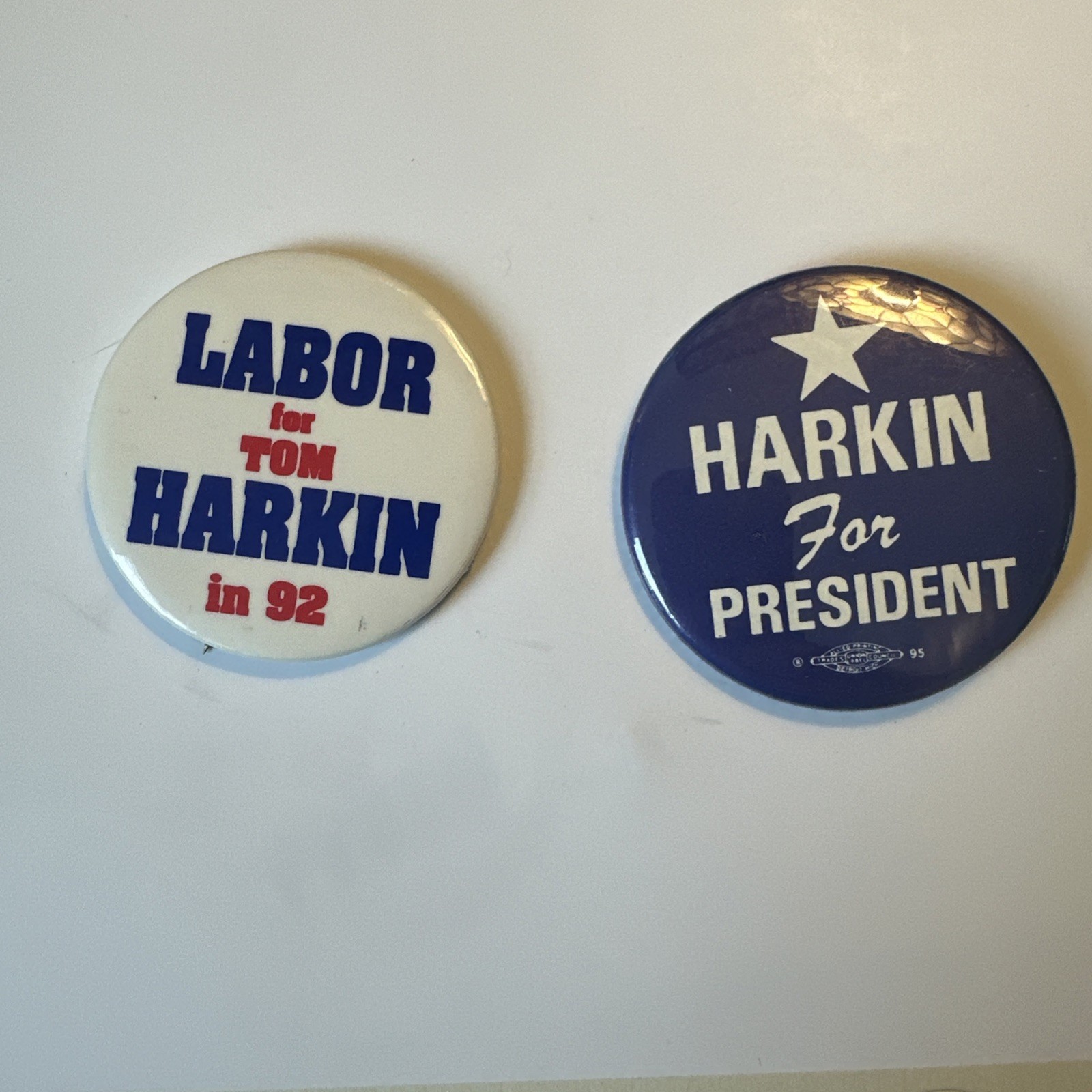 Tom Harkin For President Buttons
