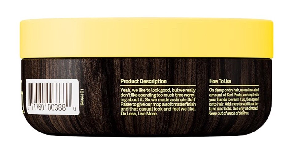 Sun Bum Sonny’s Original Surf Paste – Texturizing Medium Hold, Matte Finish 3oz