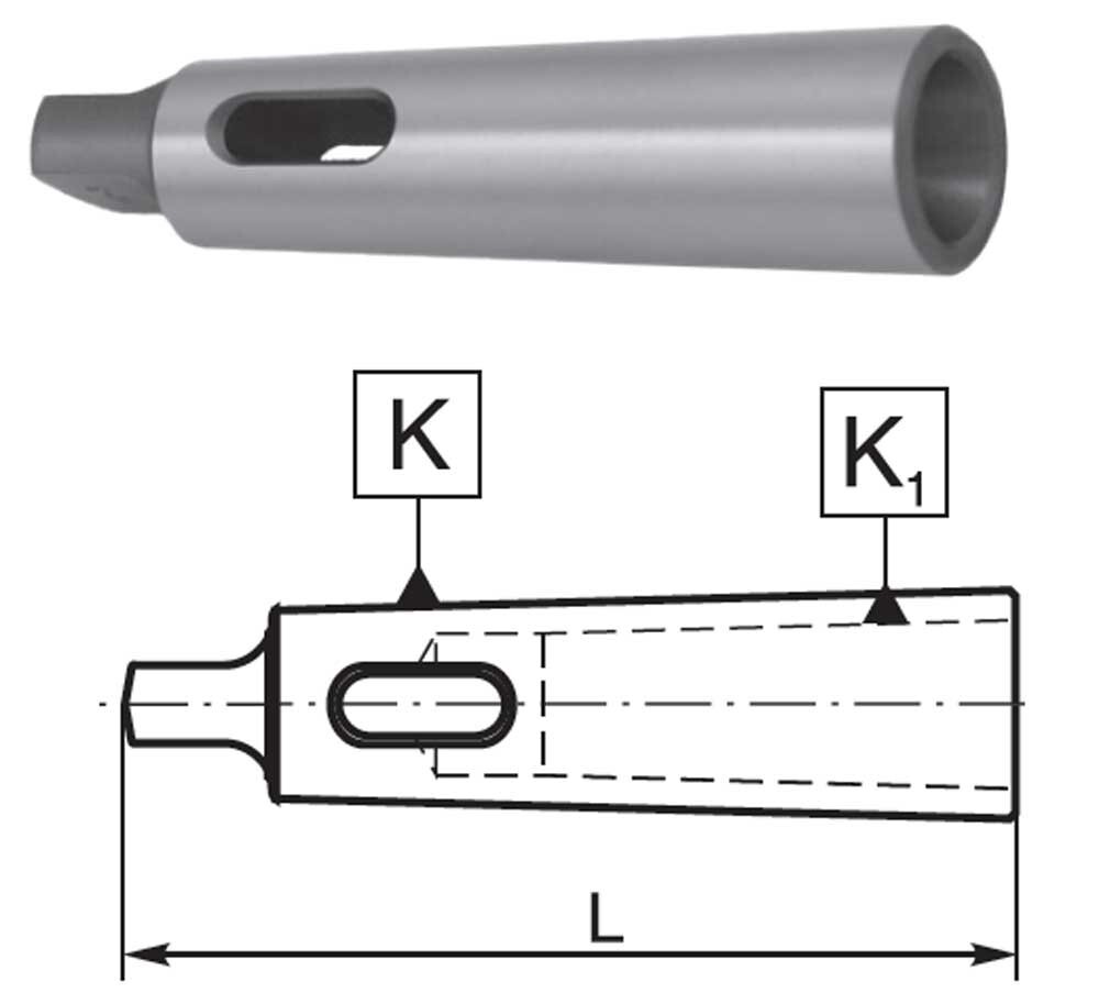 MT #3 to MT #2 Reducing Sleeve-Hardened for CNC/Manual Lathes