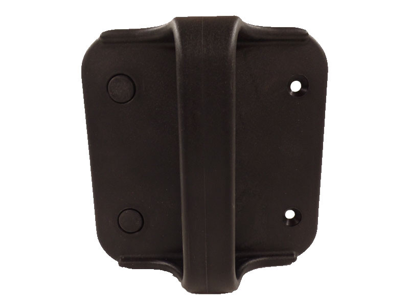 Universal Fence Gate Handle with Bumper (Vinyl,Metal,Wood Gate) (Black & White)