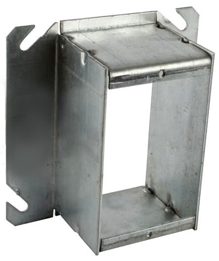 4" Square Tile Cover 2" Raised 1-Gang NEW Made in USA Electric 52C51-2 B-846-200