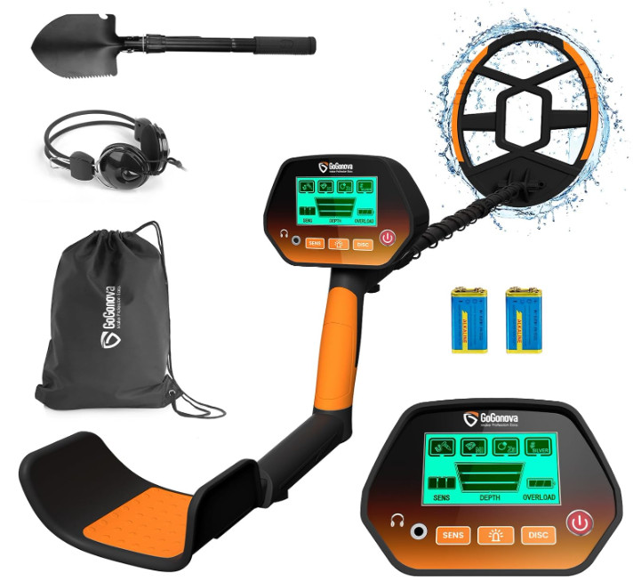 Detector de Metales para Niños y Adultos, Impermeable, Bobina 8”, Alta Precisión