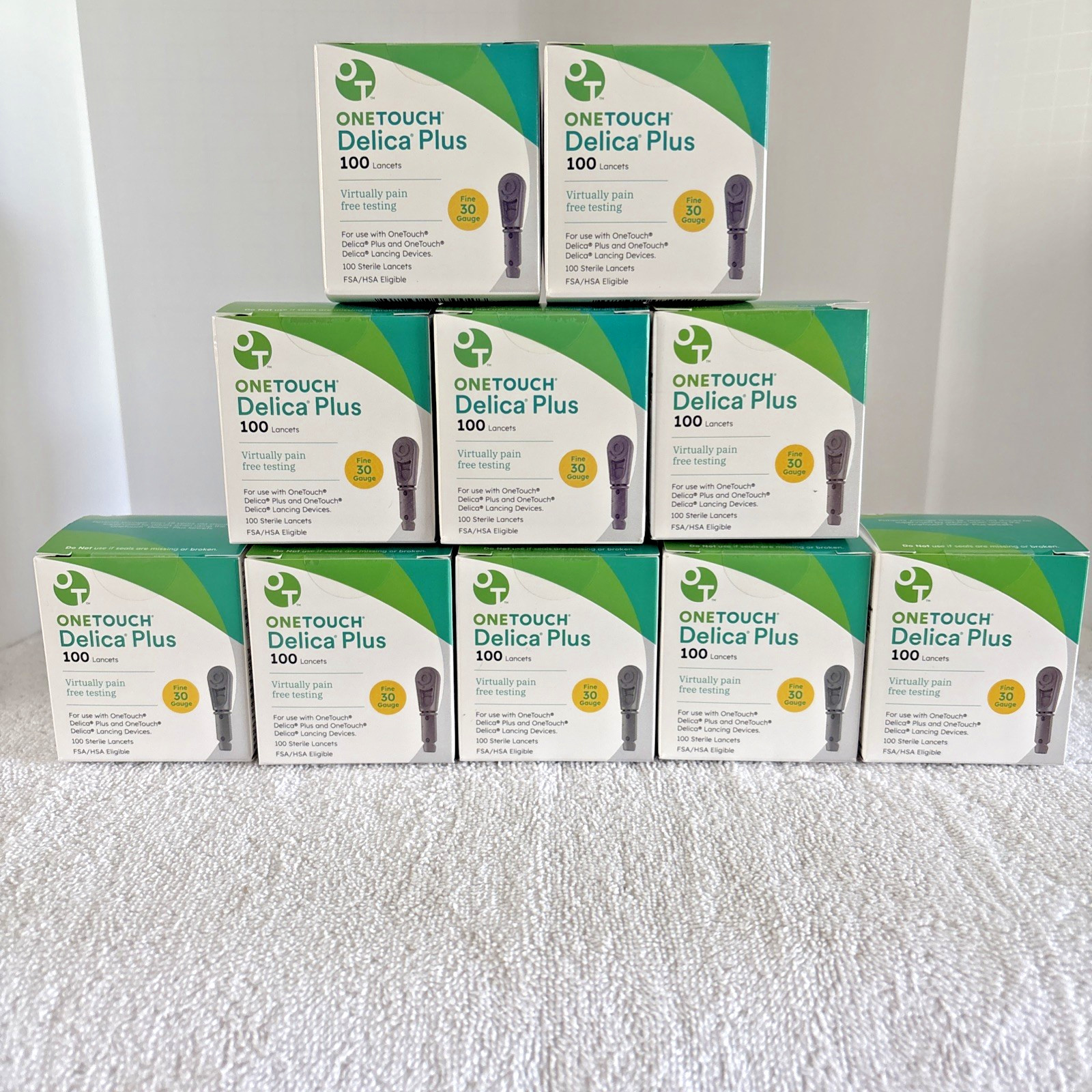 1000 One Touch Delica Plus 30G Lancets~Exp~2029/30~($7/Per Box!)~FREE SHIPPING