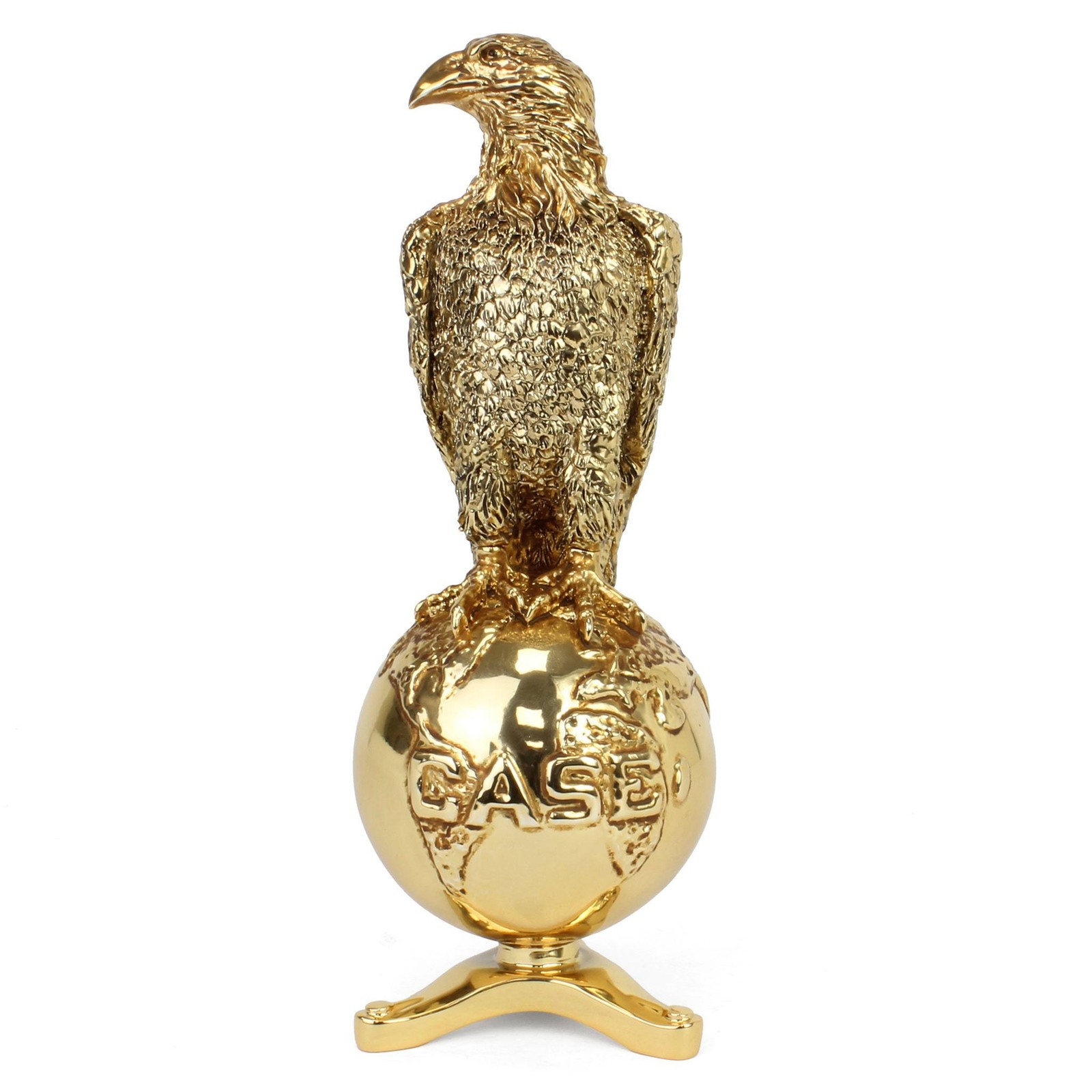Spec Cast BRONZE 8 Inch Case Old Abe Eagle on Globe with Display Stand ZJD1941