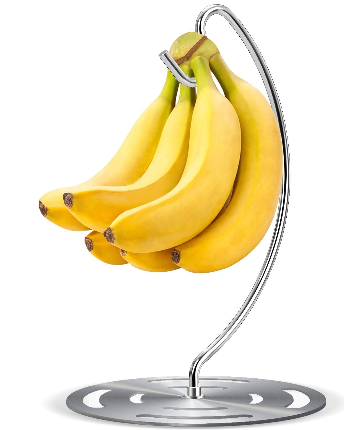 Coopenju Banana Holder Stand Stainless Steel, Modern Extra large, ‎Silver