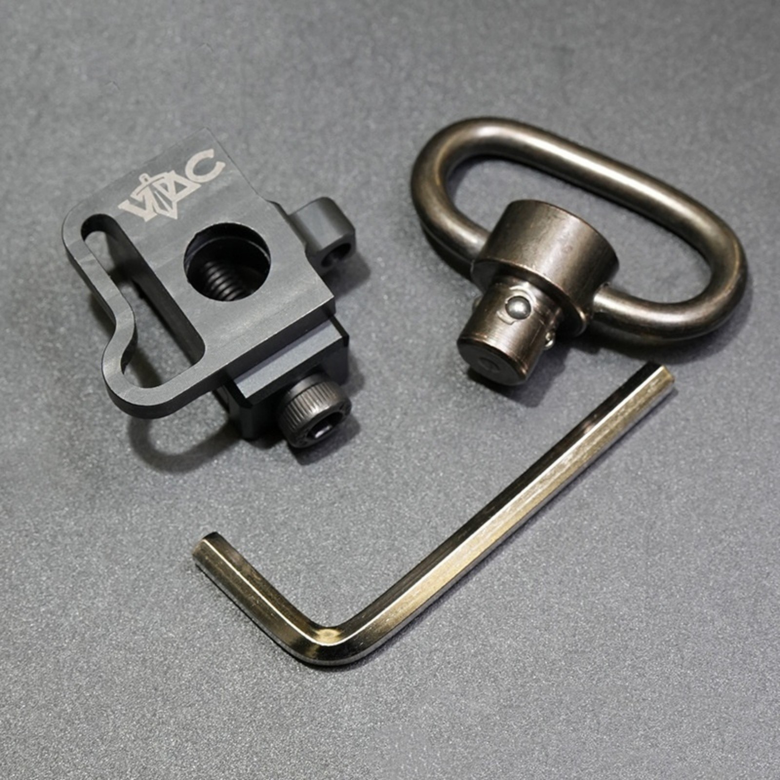 VTAC Sling Loop Steel QD Adapter Quick Release Strap Ring Black