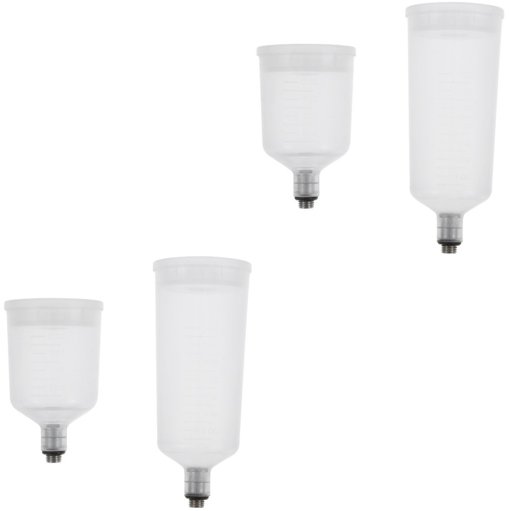 Set of 2 Storage Bottle for Airbrush Paint Container Refillable Cup
