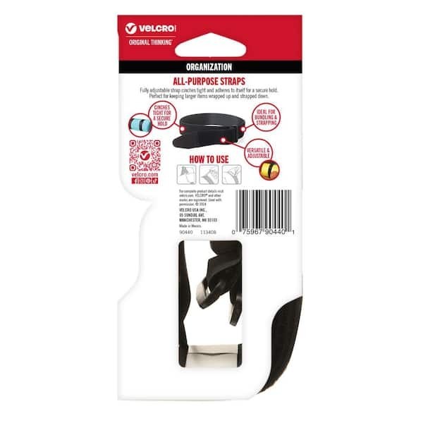 3 Ft. X 2 In. Velstrap Straps All Purpose Strap with Buckle (2-pack)