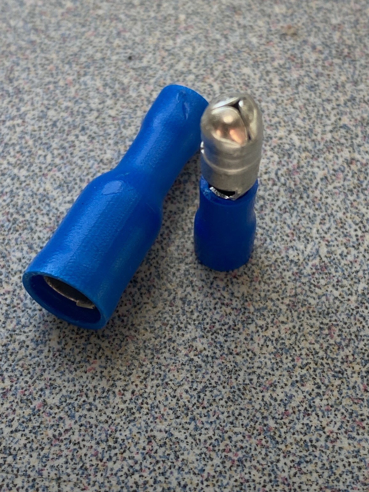 100 BLUE 16-14 Gauge Male & Female Bullet Connectors Spade Wire Terminal .195"