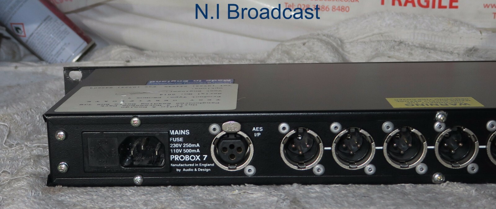 Audio design Probox 7 AES / EBU distribution unit (1in 10 out)