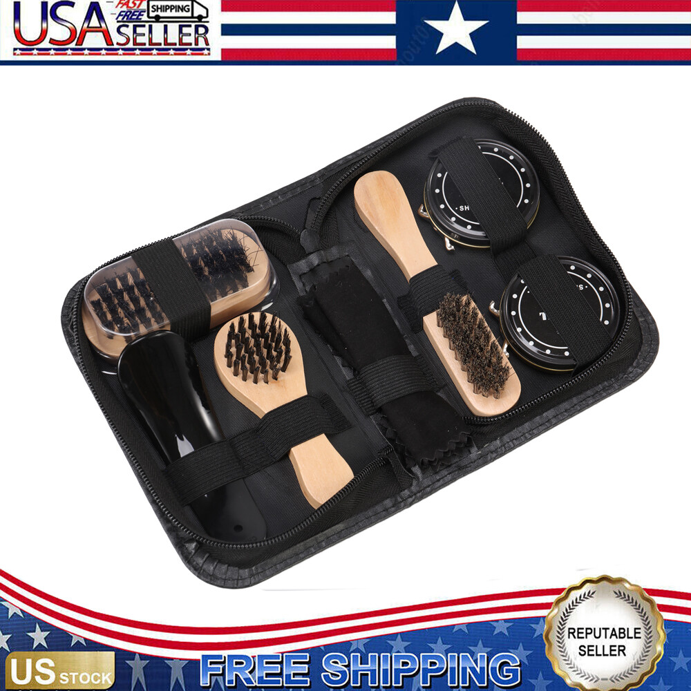 Quickly Cleaning Polish Shine Care Kits Set For Leather Boots Shoes Sneakers