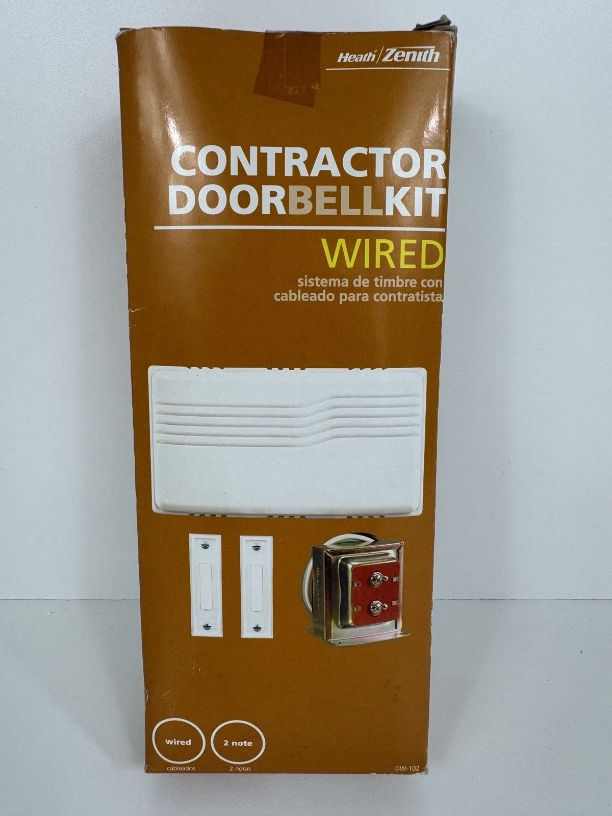 Heath/Zenith Contractor Doorbell Kit Wired DW-102 Two Bells