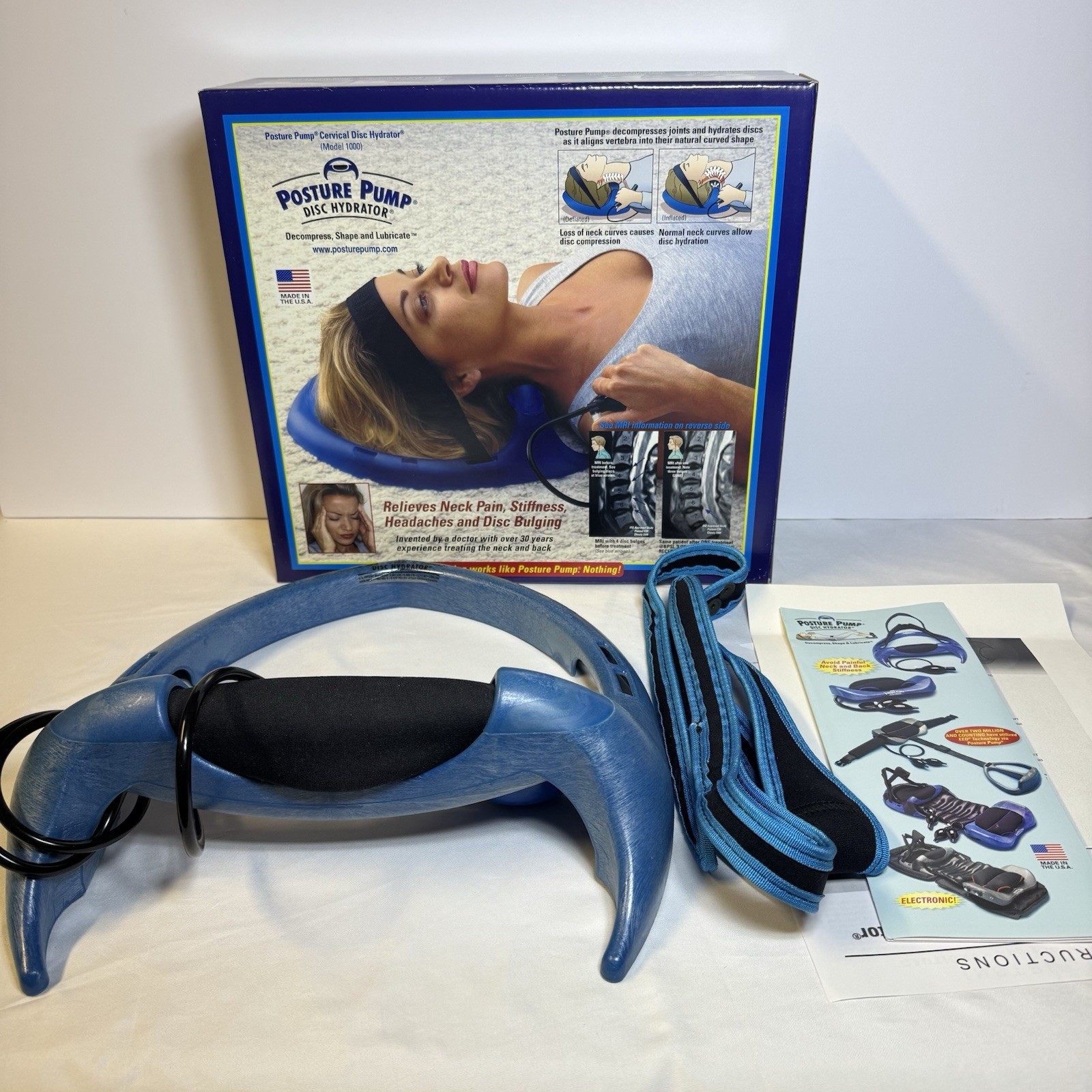 Posture Pump Professional Model 1000 Neck Exerciser Cervical Disc Hydrator