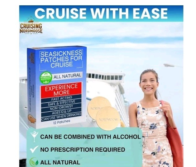 Motion Sickness Patch, 36 PCS Sea Sickness Patch for Cruise,Dizziness Resulte...
