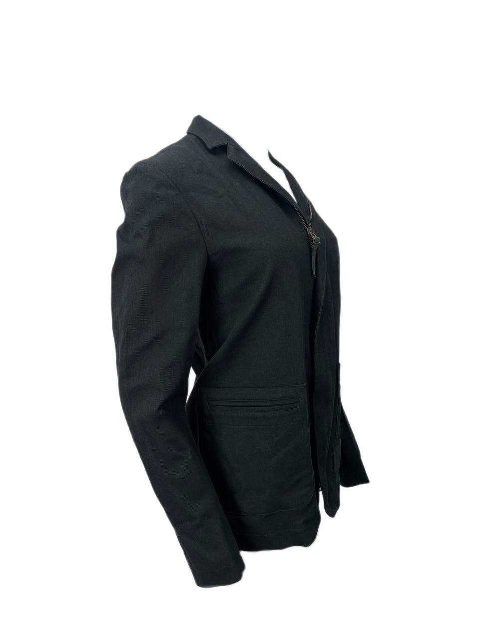 ROBERT GELLER Men's Black Collared Zip Jacket #1024 M NWT