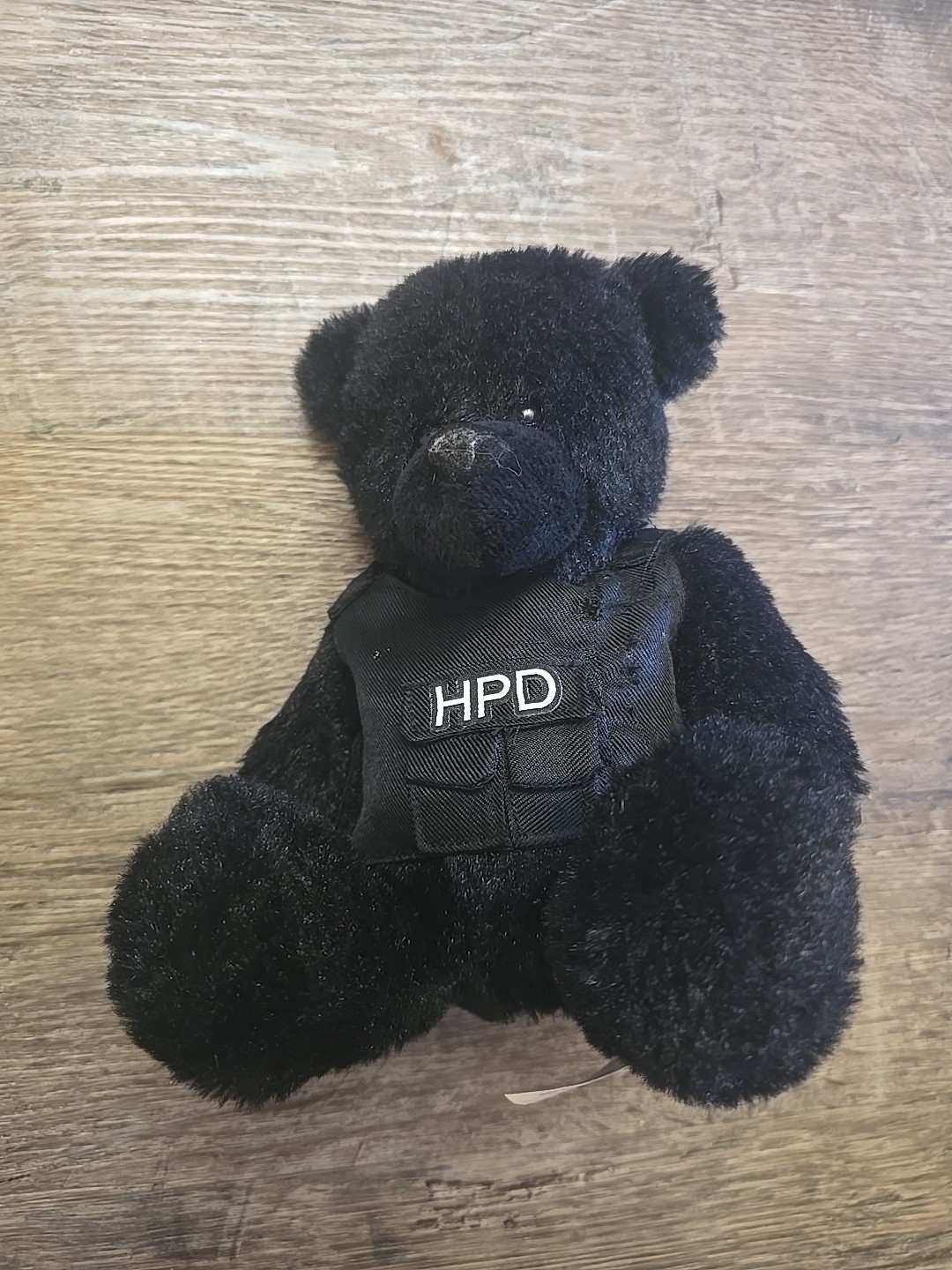 Rare Heros Industry Honolulu Police HPD Vest Seal Black Bear Plush Hawaii 6"
