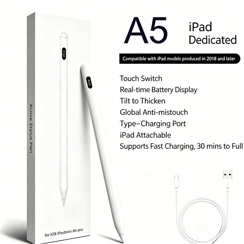 NEW Stylus Pen for iPad 2018+ Digital Display Palm Rejection Fast Charging Tips