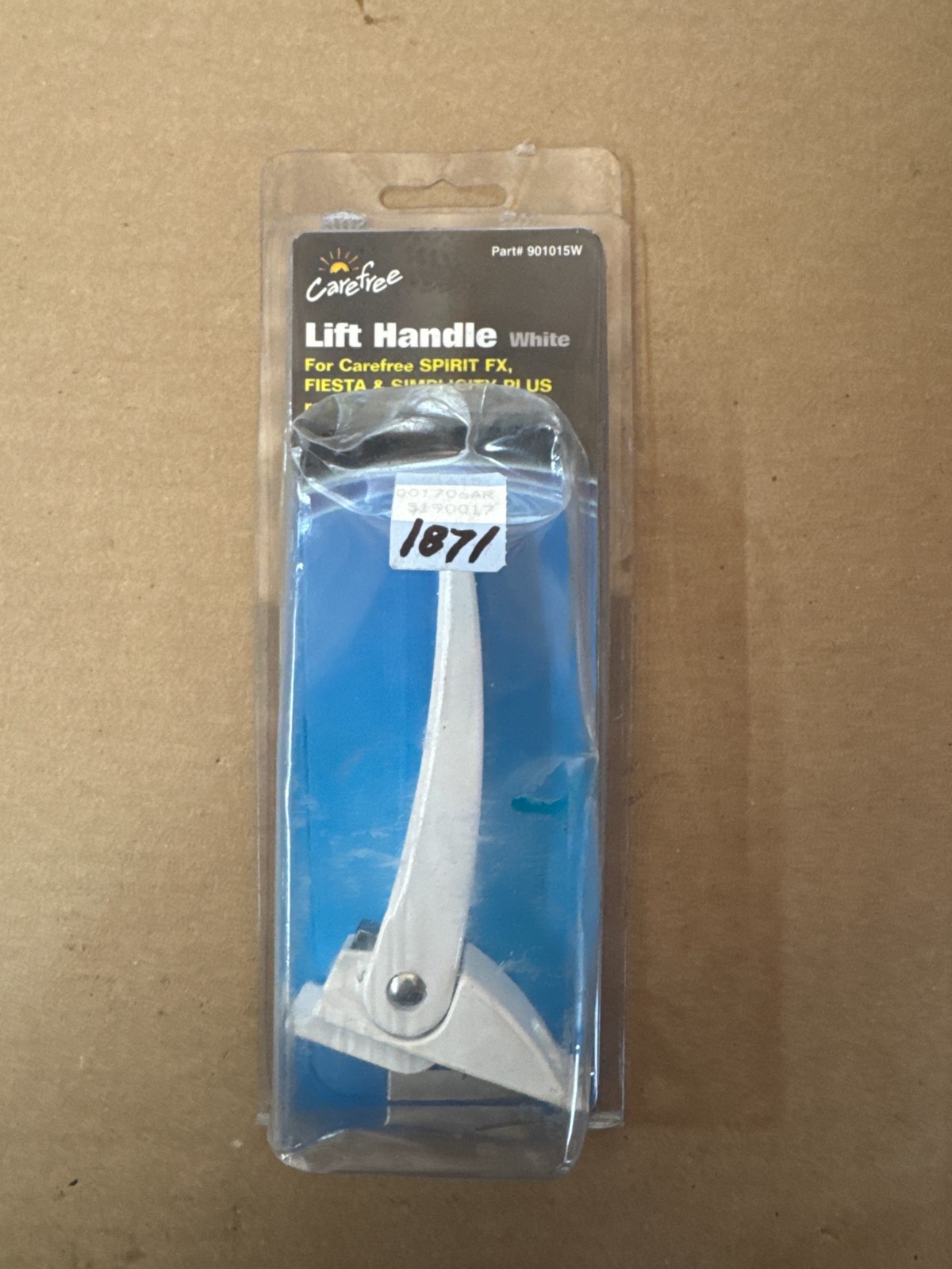 Carefree 901015W White Lift Handle Spirit, Fiesta, Simplicity RV Awnings