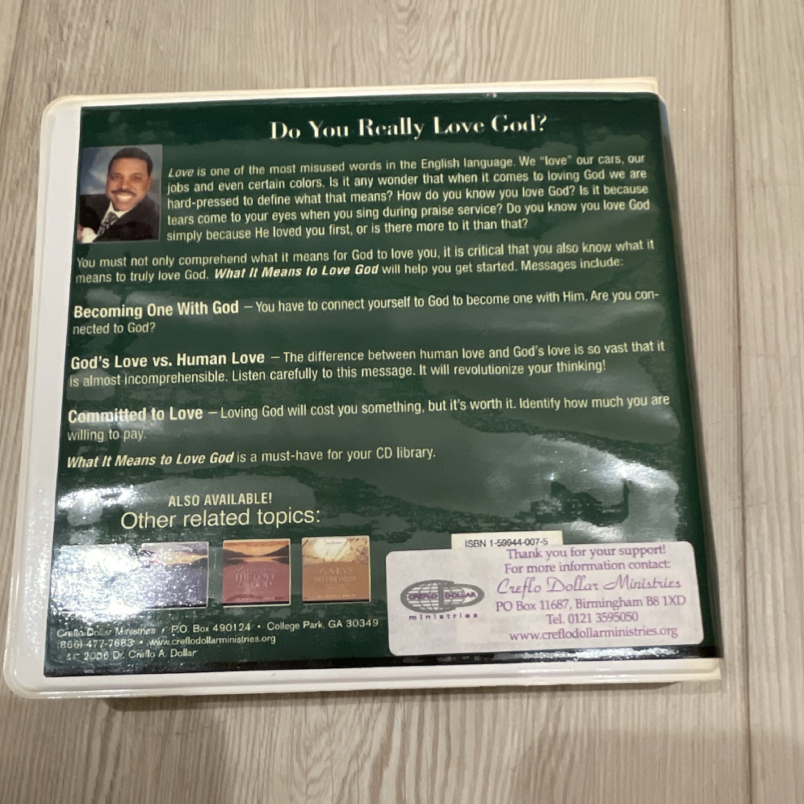 Love: The Greatest Commandment CD Series by Dr. Creflo A. Dollar