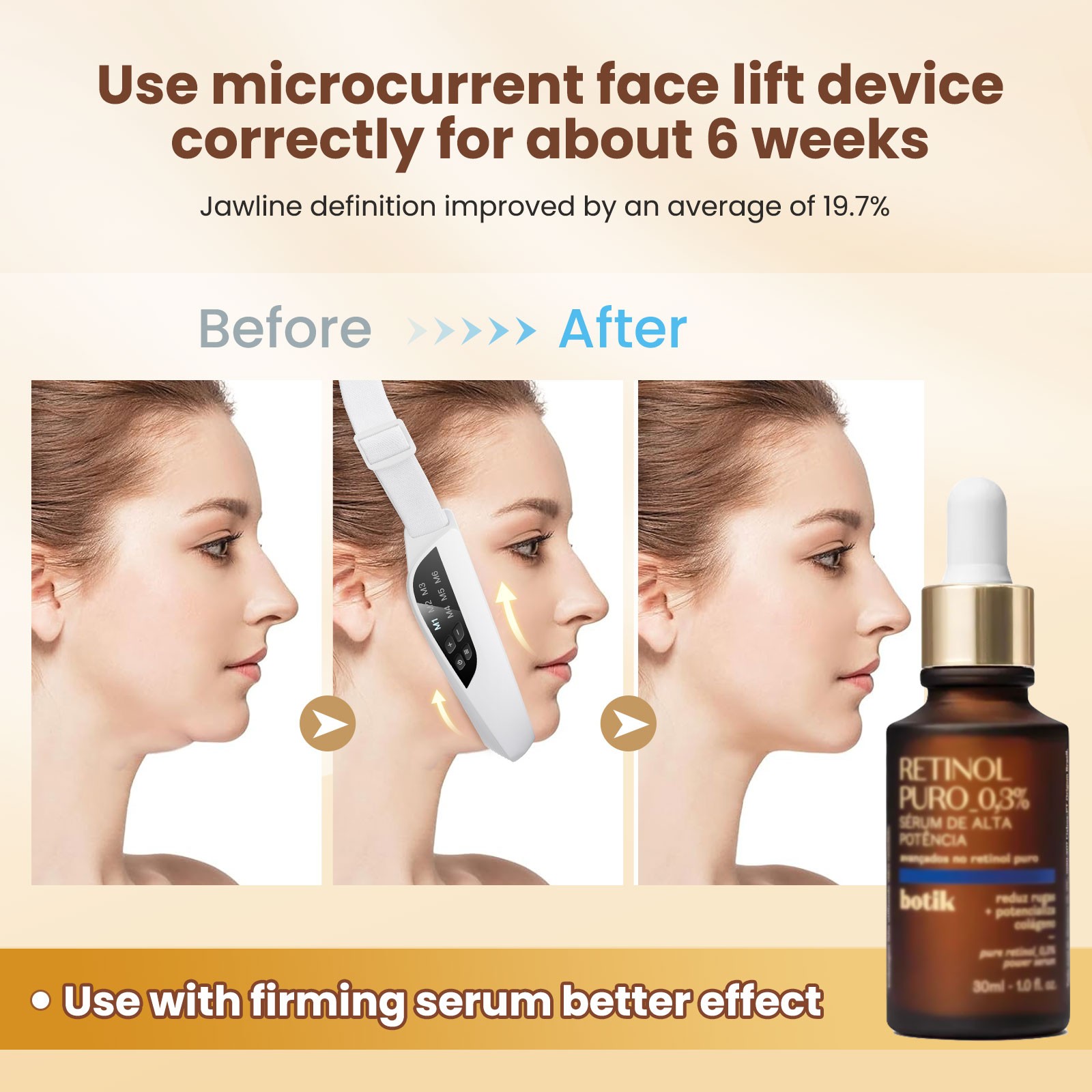 V-Face Shaping Massager, Double Chin Reducer, Microcurrent Face Lift Slim Device