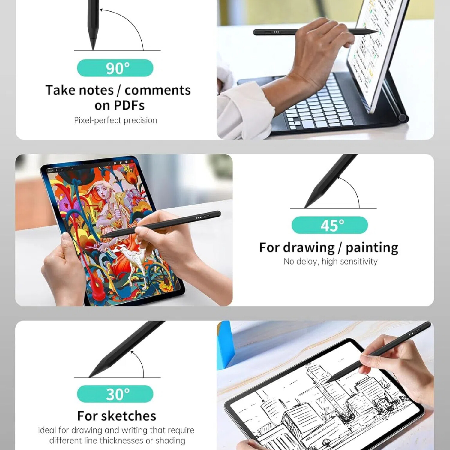 iPad Pencil 2nd Generation, Apple iPad Air/iPad Mini/iPad Pro Fast Charging