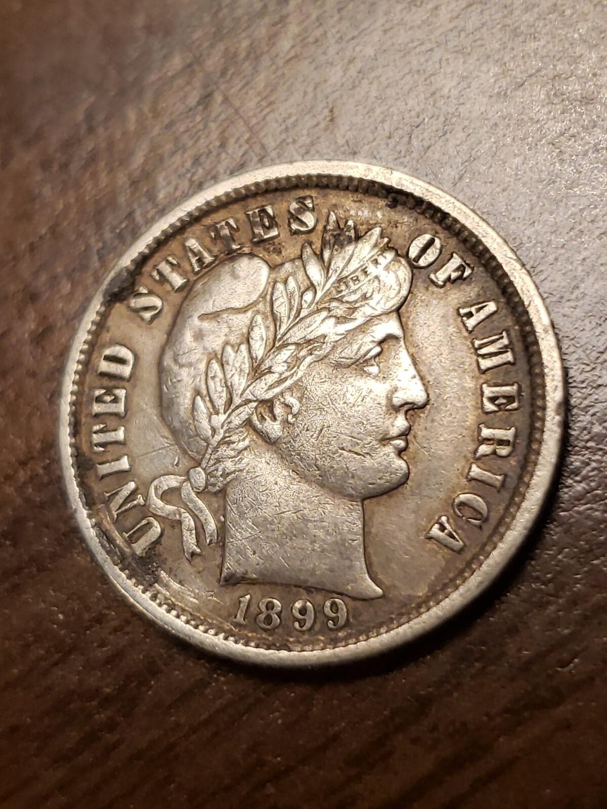 1899 P Silver Barber Dime