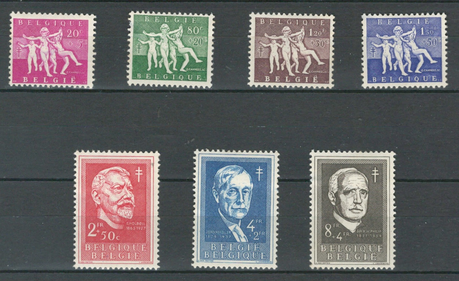 BELGIUM EUROPE CELEBRITIES &  COMMEMORATIVE MH SET  LOT (BELGE 246)