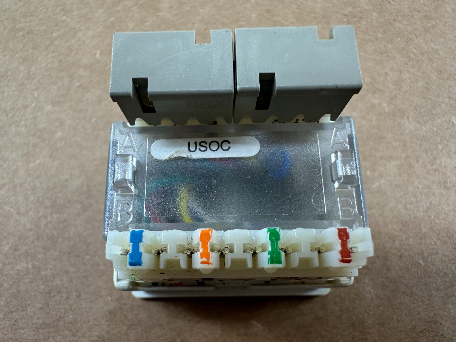 Siemon Dual Port Double CAT5E Coupler RJ45 Data Jack