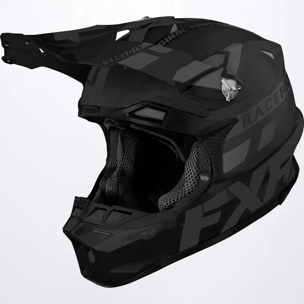 New OEM FXR Blade Race Division Helmet, Size X-Large, Black Ops - 220631-1010-16