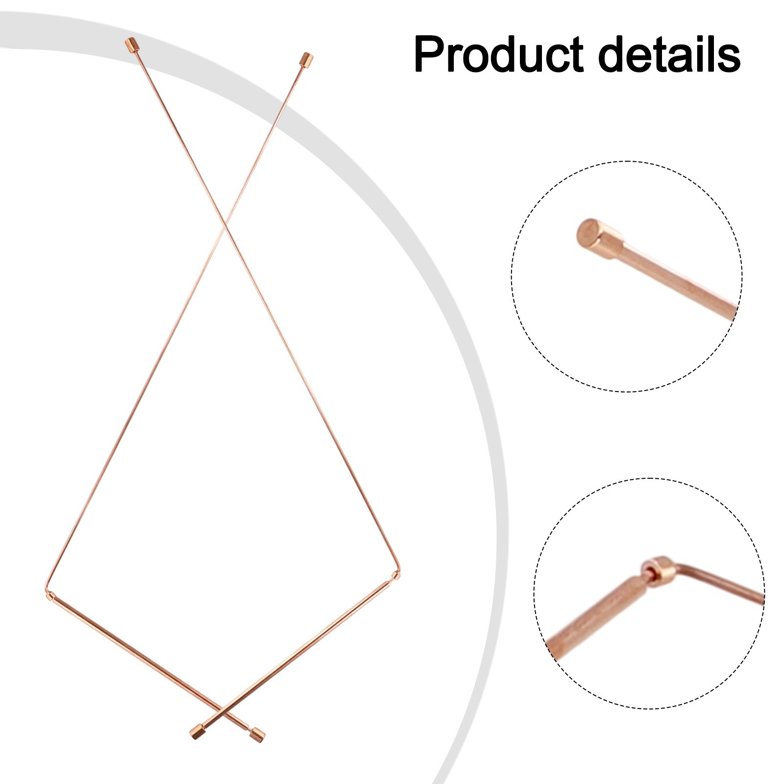 Set of Two Copper Metal Detector Rods for Water and Treasure Discovery