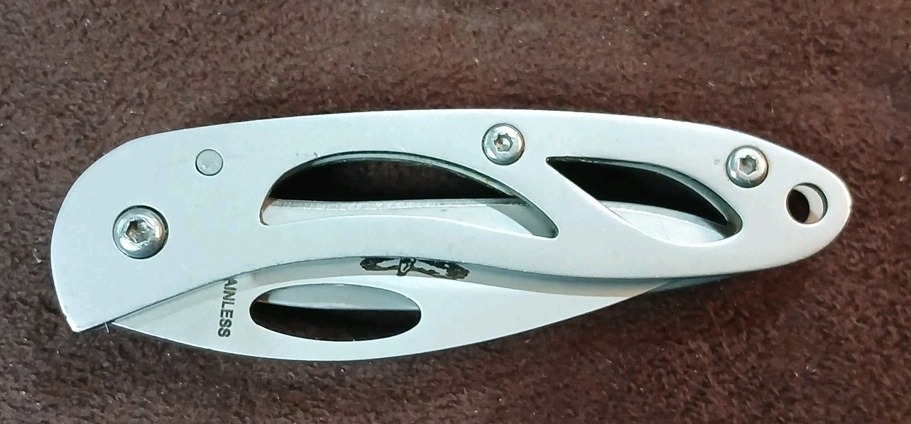 Vtg Small 2" Appalachian Trail Skeleton Single Blade Folding Knife