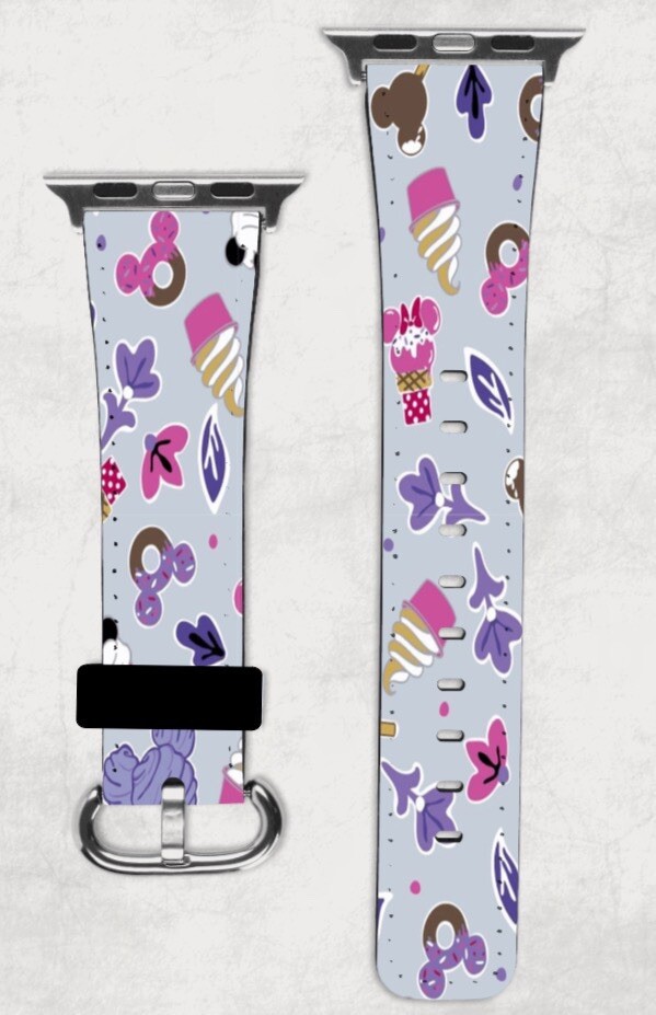 Disney Snack Goals Apple Watch Band NEW 38/40/41 & 42/44/45 Dole Whip Purple