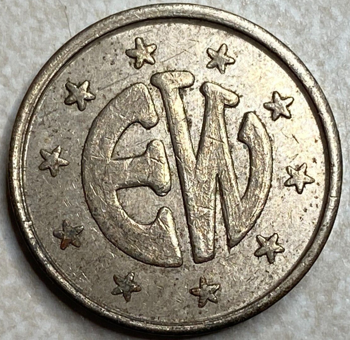 EW E W Arcade Jukebox Pinball Trade Token T1746