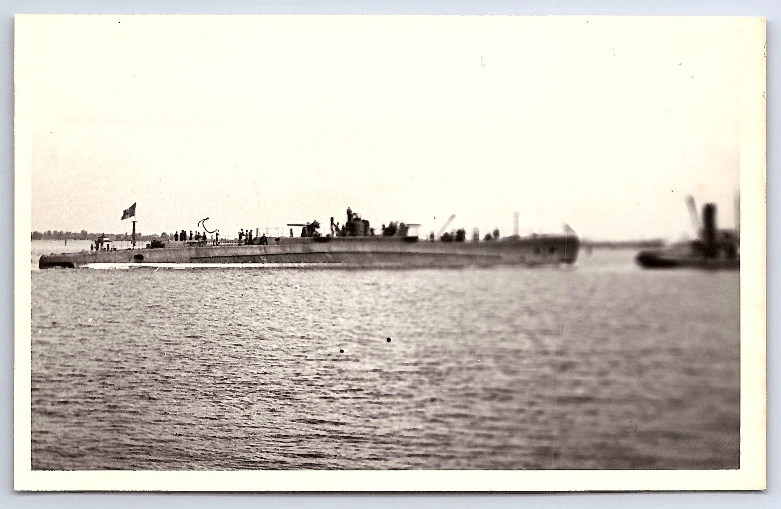 WWII Italian Submarine RPPC — Saint Bon — Photo by Aldo Fraccaroli