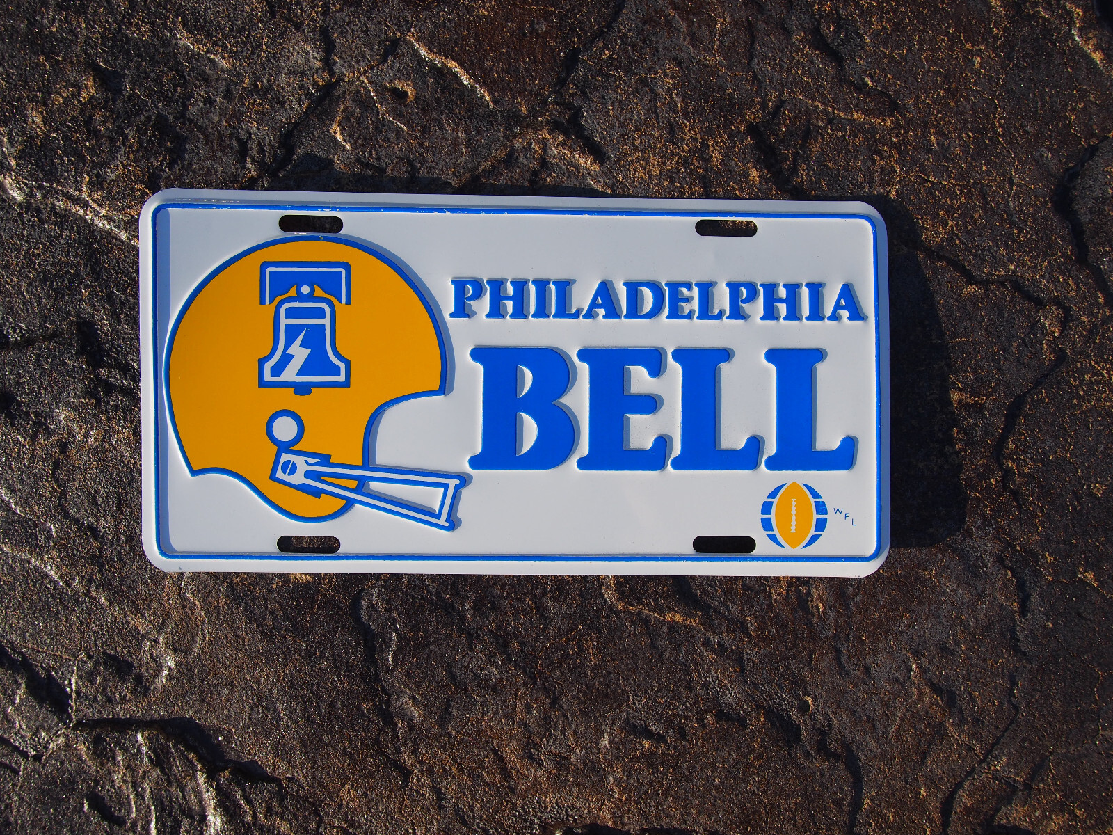 Vintage NOS 1970s 1974 Philadelphia Bell World Football League License Plate
