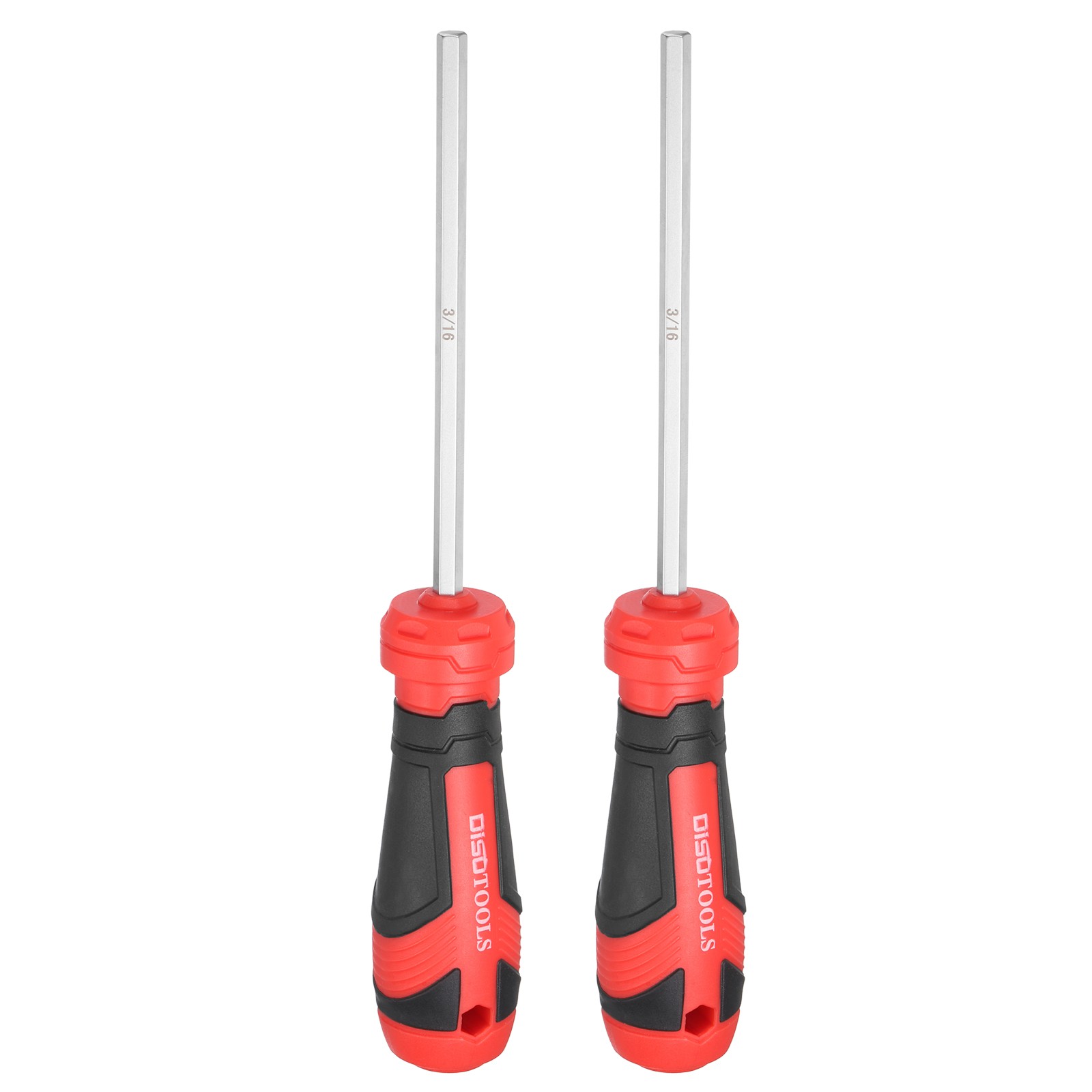 2pcs 3/16" Hex Screwdriver Magnetic Screwdrivers S2 Alloy Steel Silver