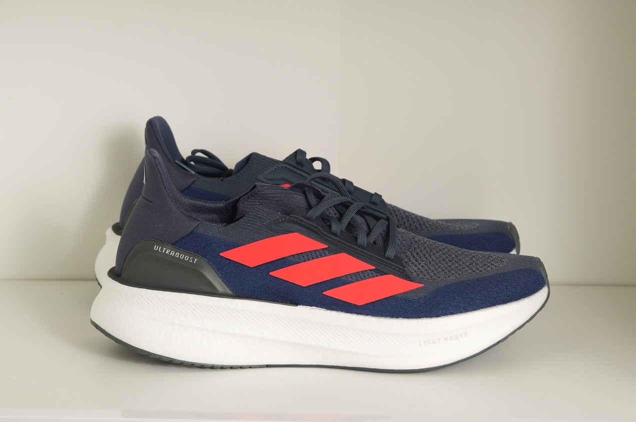 Adidas Ultraboost 5X Ultra Boost Running Shoes Gym Navy Blue Red JS1929 Mens 11