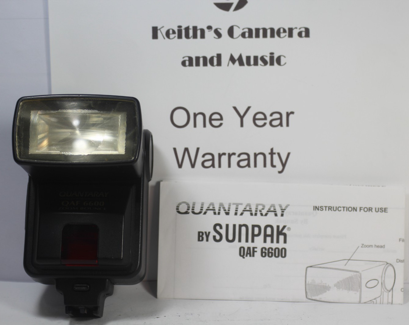 1yrWarranty Minolta Autofocus + Maxxum  35mm film camera flash Sunpak QAF6600