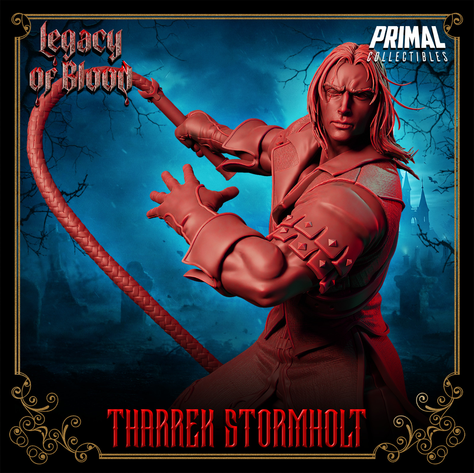 Tharrek Stormholt-Legacy of Blood-3D Printed Resin RPG/TT Gaming Miniature/Bust