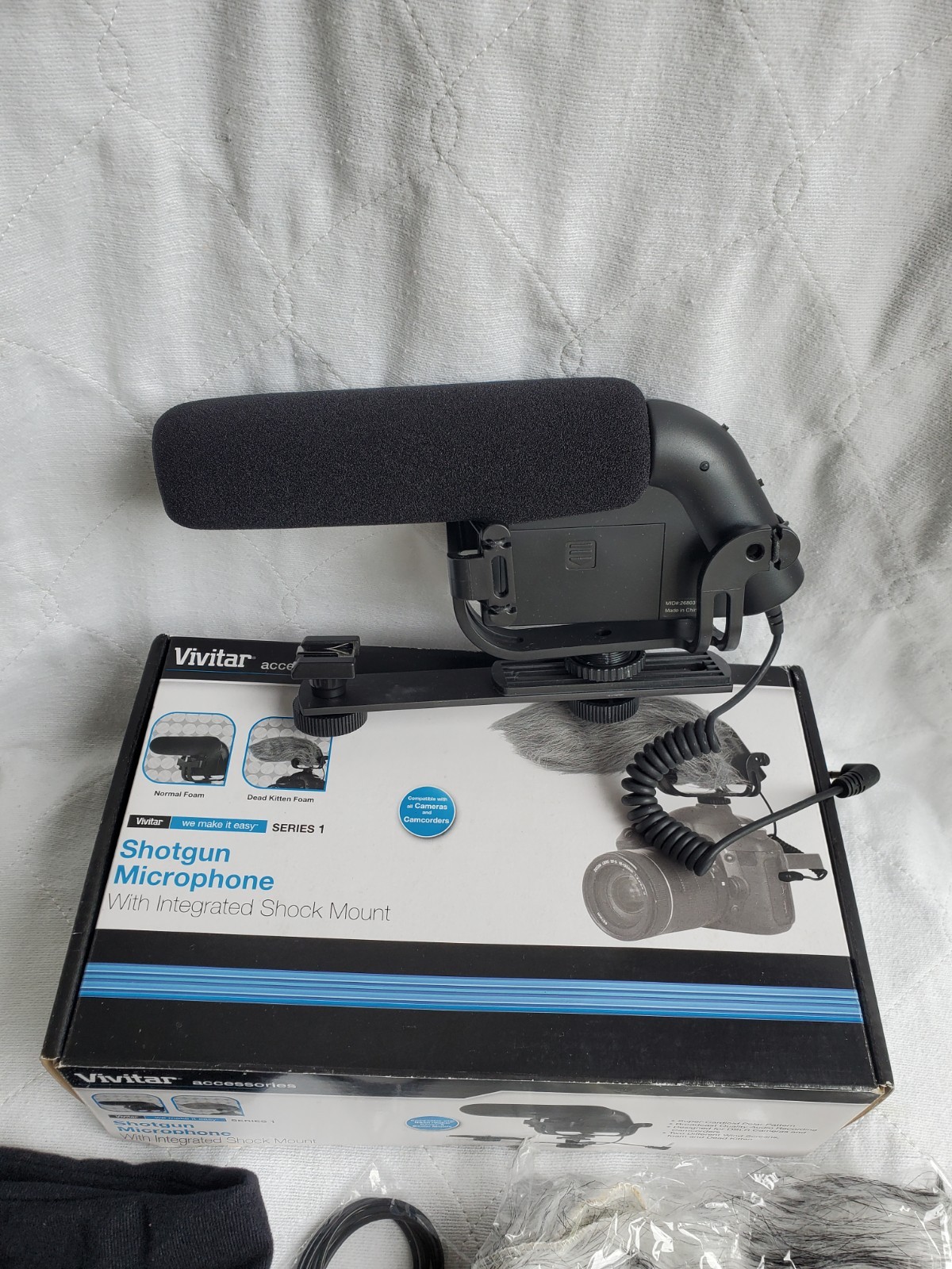 Vivitar Shotgun Microphone with Integrated Shock Mount Series 1 Untested