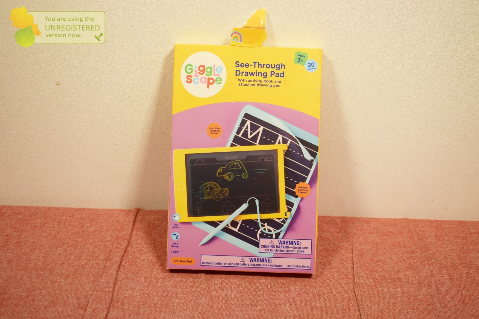 Gigglescape See Through Drawing Pad- Yellow