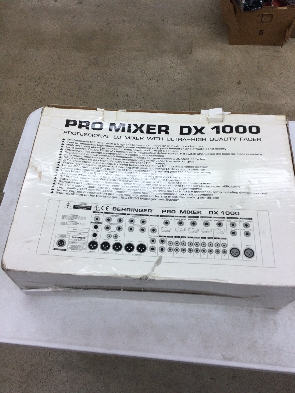 BEHRINGER PRO DJ-MIXER DX1000 Color Silver New Open Box