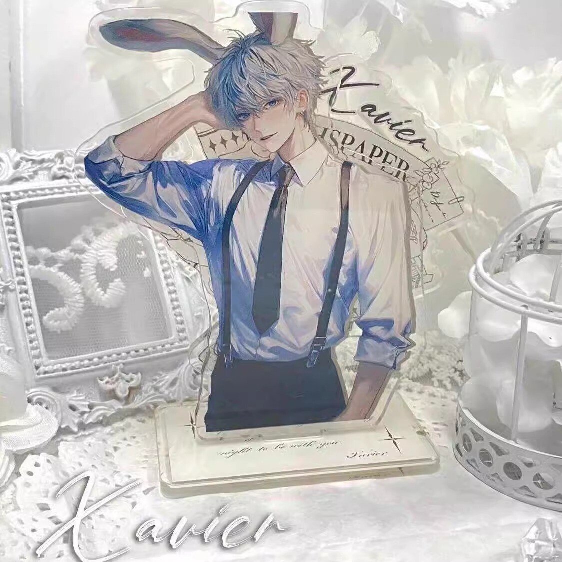 12cm Xavier Creativity Acrylic Stand Figure Model Love and Deepspace Ornaments