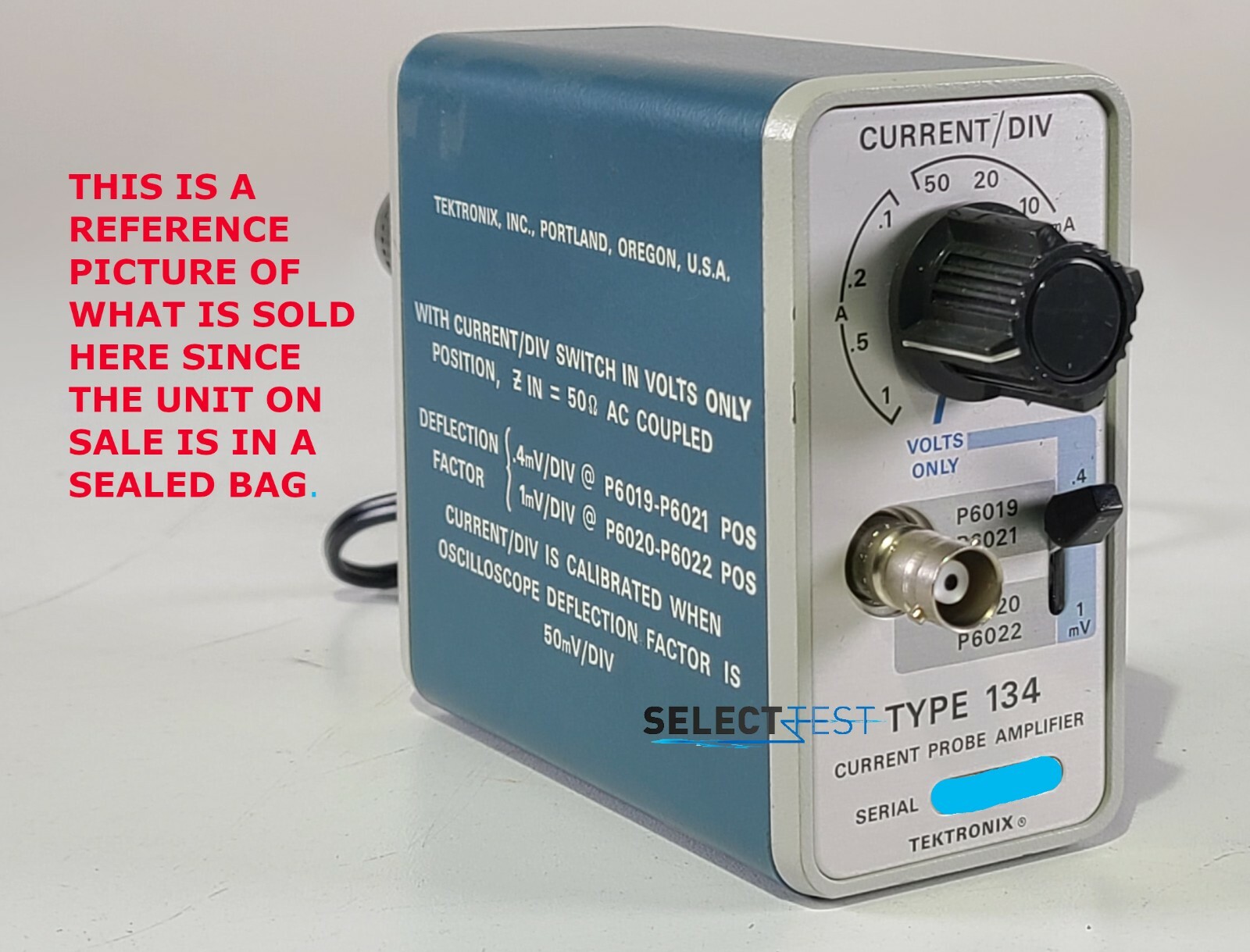 **NEW** TEKTRONIX TYPE 134 CURRENT PROBE AMPLIFIER **LOOK** (REF.: G)