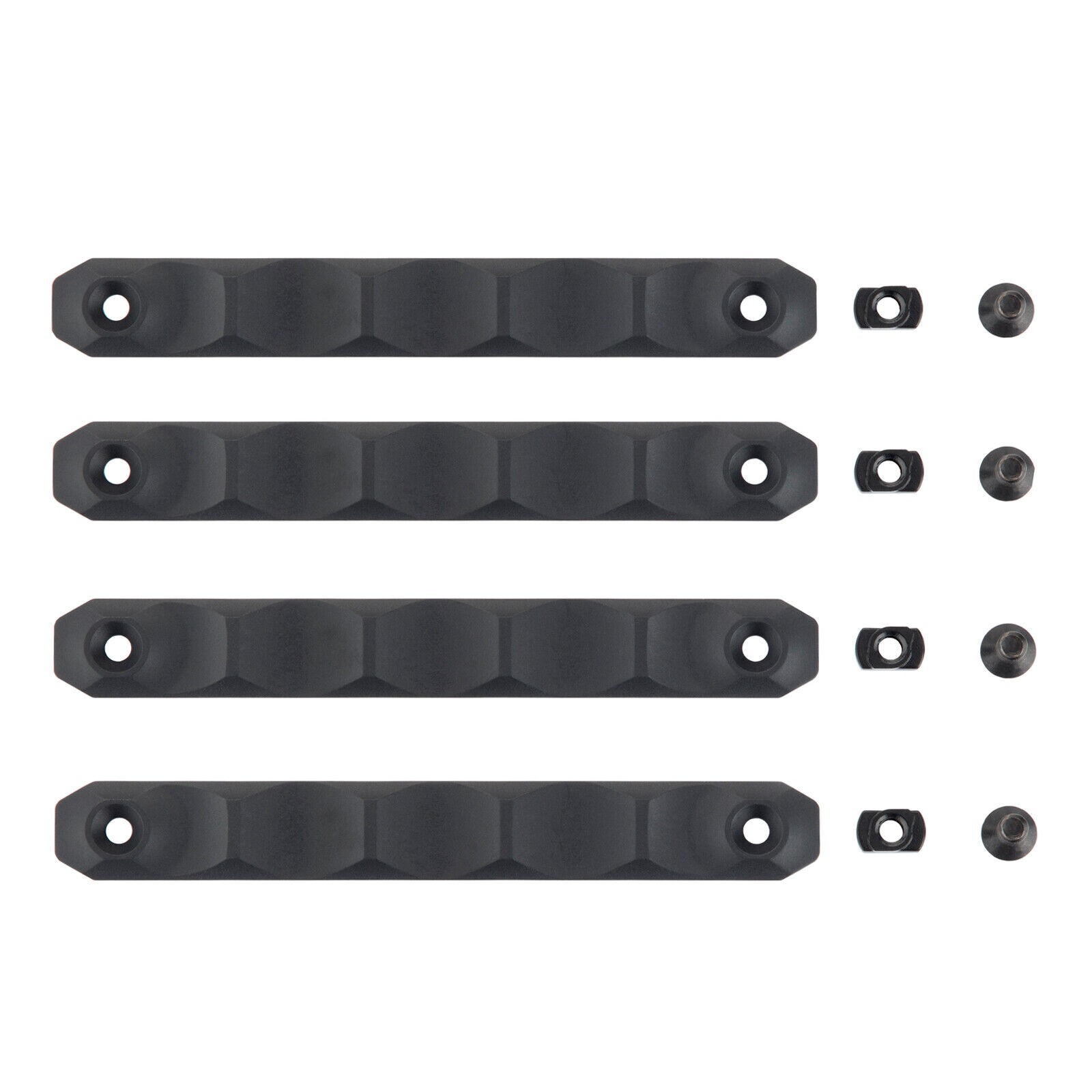 MLOK Rail Protector M-lok Rail Cover Panel for M-lok System Black